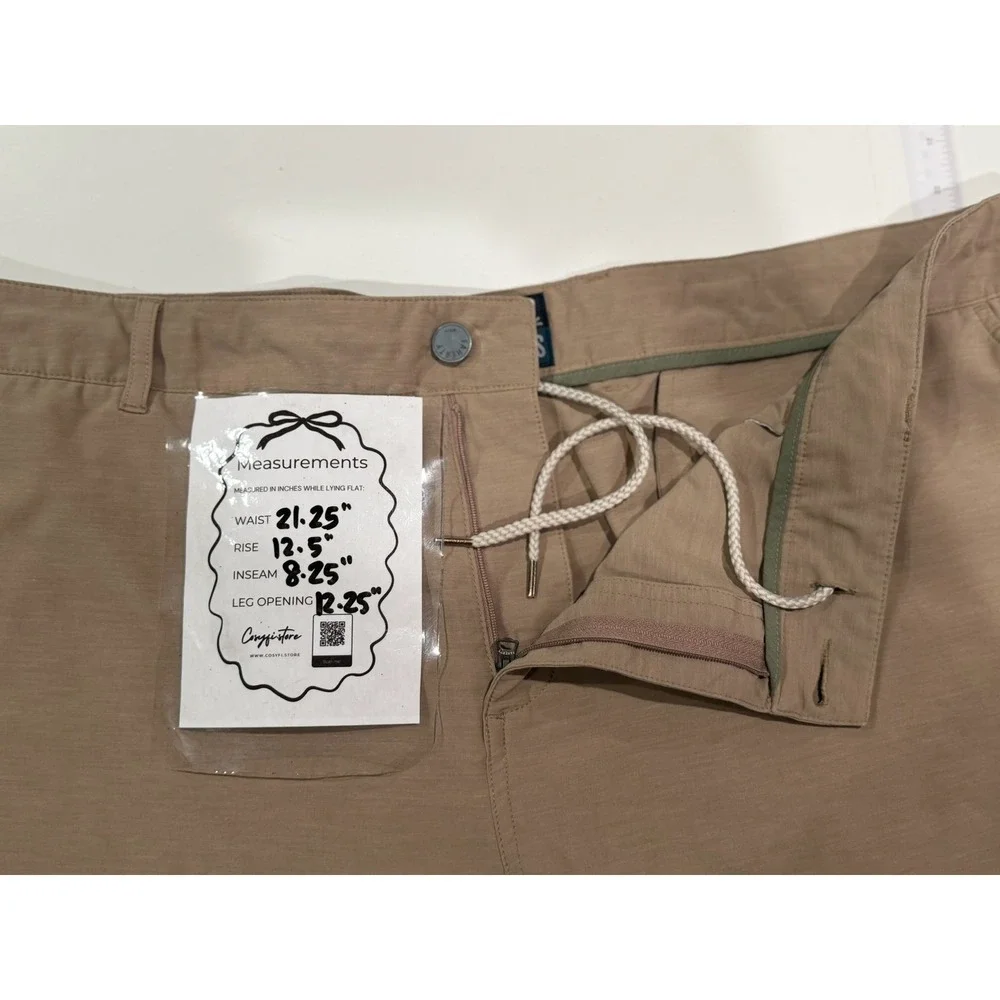 Faherty All Day Shorts Mens 42 Khaki Tan Recycled Stretch MSC0012